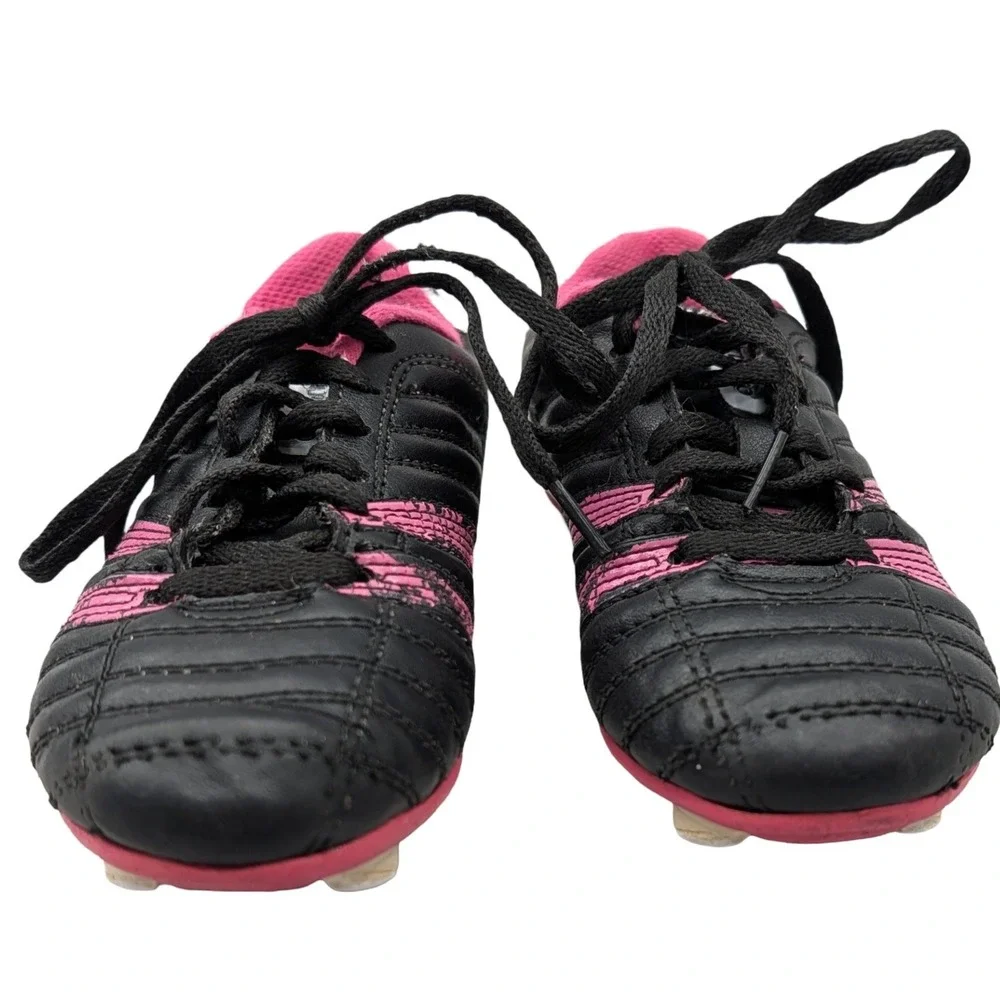 Umbro Girls Corsica Soccer Cleats Black Pink YFW00334 Size 1 Youth Shoes